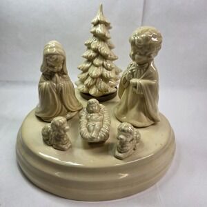 Byron Molds 1975  Musical Nativity Scene Ceramic, Little Drummer Boy